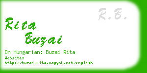 rita buzai business card